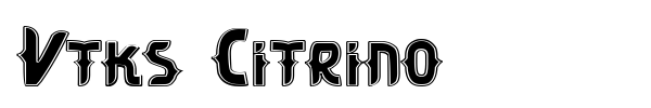 Vtks Citrino font preview